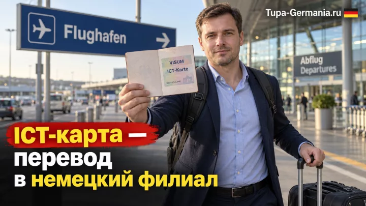 Работник перевёлся в немецкий офис по ICT-карте