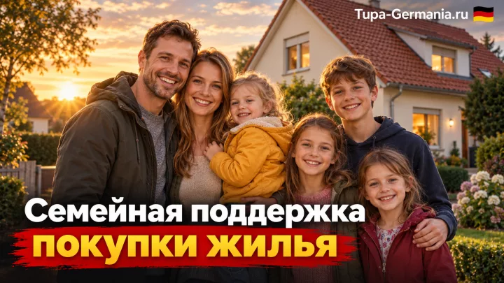 Семья в Германии получила поддержку для покупки жилья