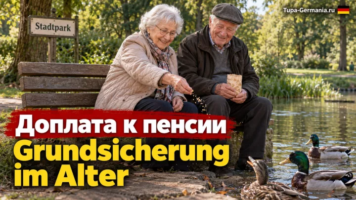 Пожилые пенсионеры в Германии отдыхают на пенсии