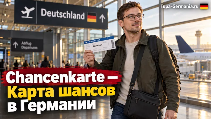 Иностранец отправляется в Германию по Chancenkarte