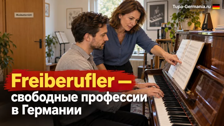 Свободный профессионал-музыкант занимается своим делом