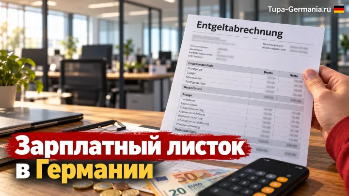 Расчётный лист по зарплате в Германии