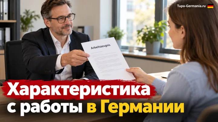 Работник в Германии получает характеристику от работодателя