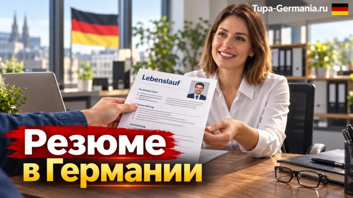 Соискатель подаёт резюме в Германии