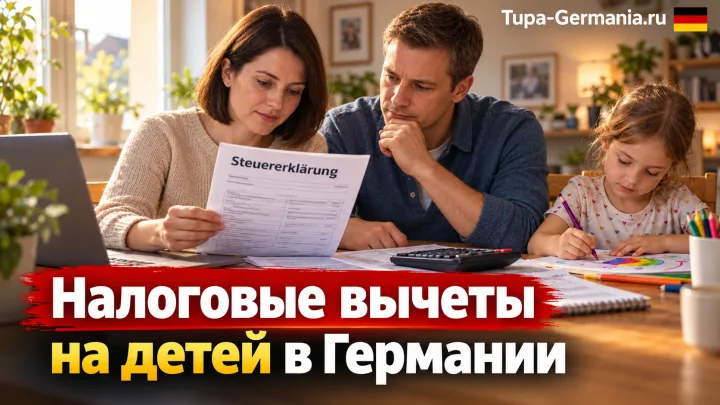 Семья в Германии оформляет налоговый вычет на ребёнка