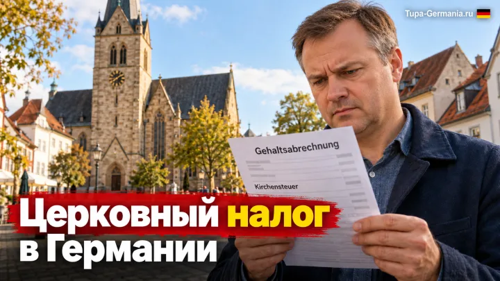 Работник в Германии платит церковный налог